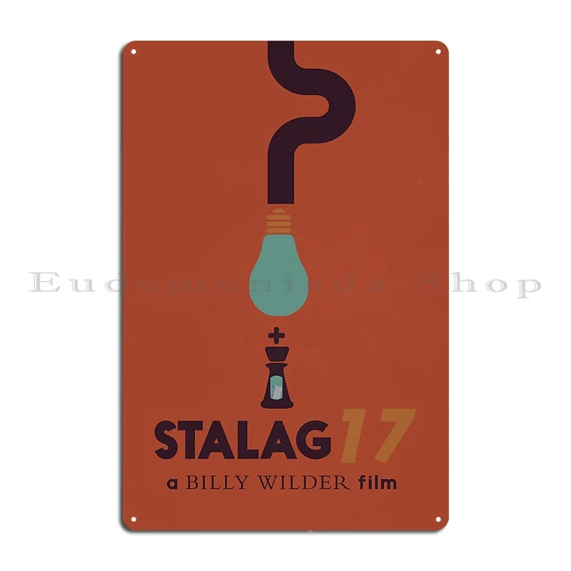 Stalag 17 Billy Wilder Minimal Movie Poster Metal Plaque Poster Home Rusty Create Garage Custom Tin Sign Poster