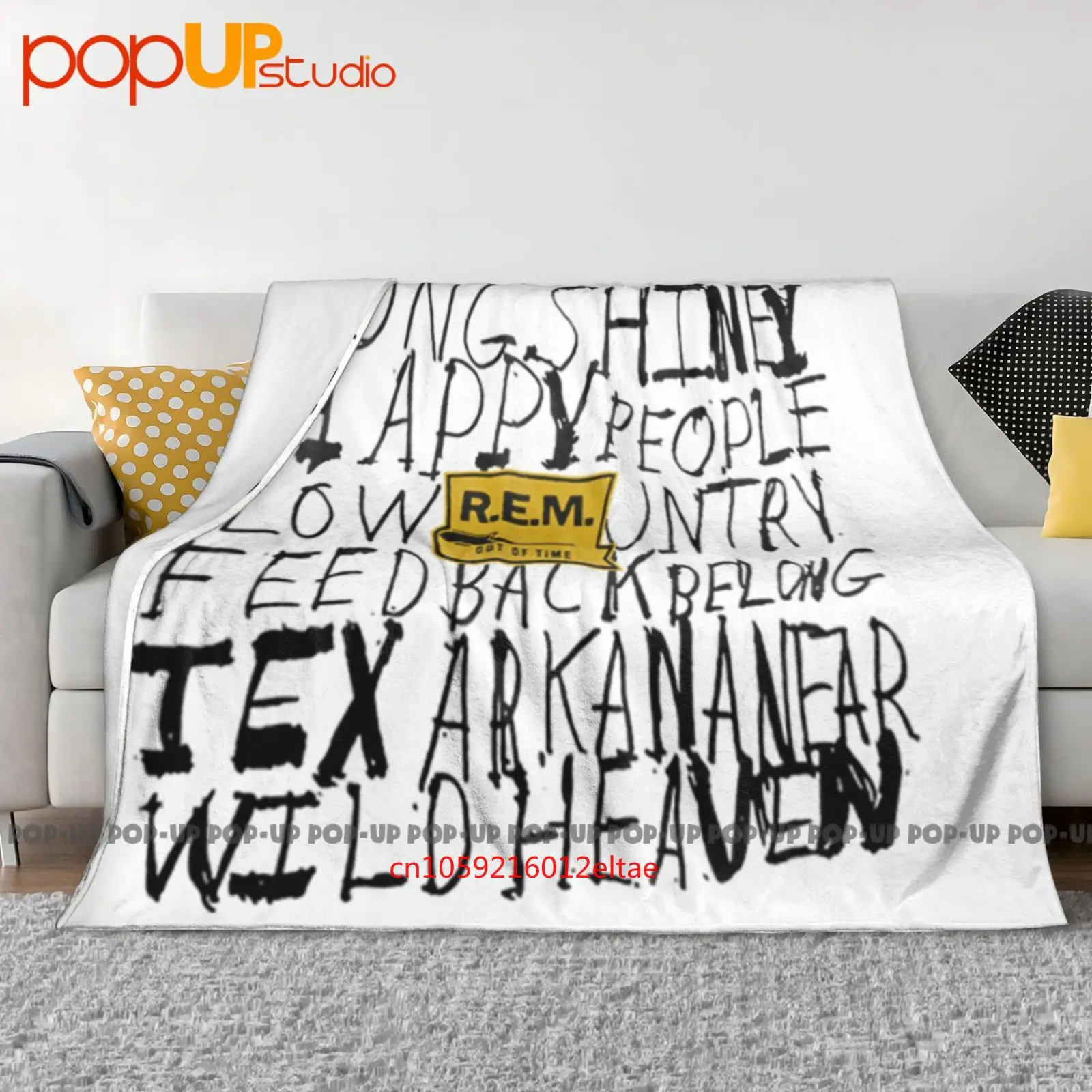 

R E M Out Of Time 1991, винтажное ультрамягкое одеяло с принтом спинки, зимнее одеяло, чехлы на диван, покрывала на кровать