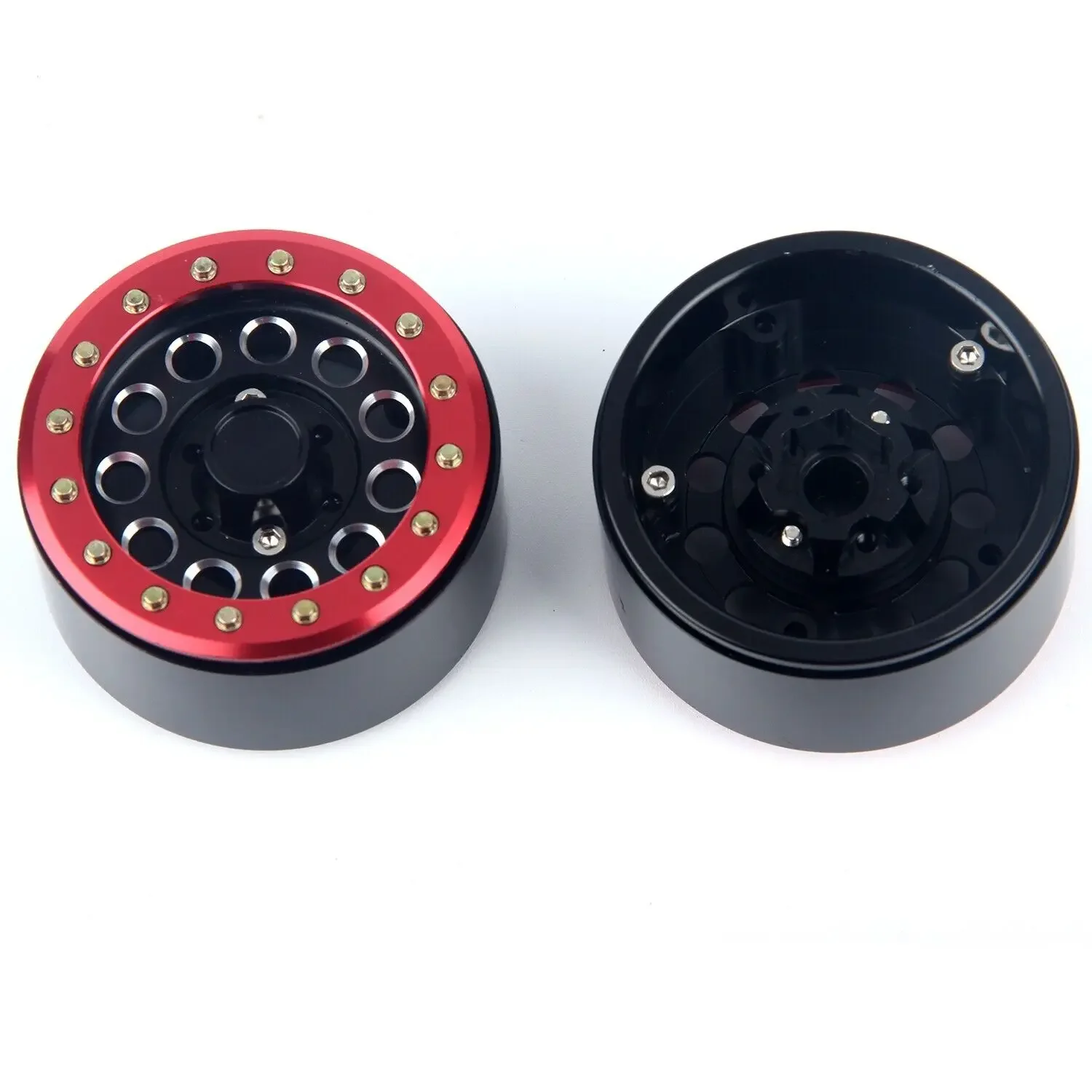 LCX Racing 1/10 RC الزاحف سيارة الألومنيوم العالمي Beadlock 1.9 "جنوط العجلات ل Traxxas TRX4 TRX6 محوري SCX10 II III Gen8 Gen9