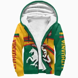 Sudadera con capucha con estampado 3D de León y bandera de Austria para hombre, chaqueta cálida de lana gruesa con cremallera, Jersey a prueba de viento, abrigo con capucha, prendas de vestir