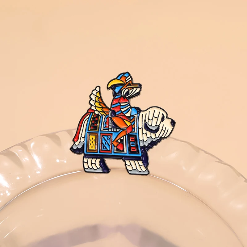 الكرتون كول الكلب المينا دبابيس مخصصة أنيمي دور شارة التلبيب على ظهره الملابس دبابيس مجوهرات بأشكال حيوانات هدية للأطفال الأصدقاء #5