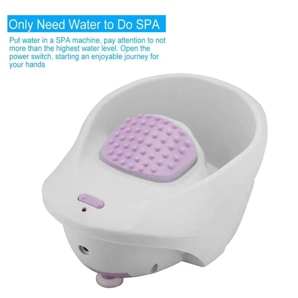 Vibration Design Vibrating Massage Bowl Non-Slip Base Large Water Reservoir Nail Polish Remover Bowl Beauty Care Bowl