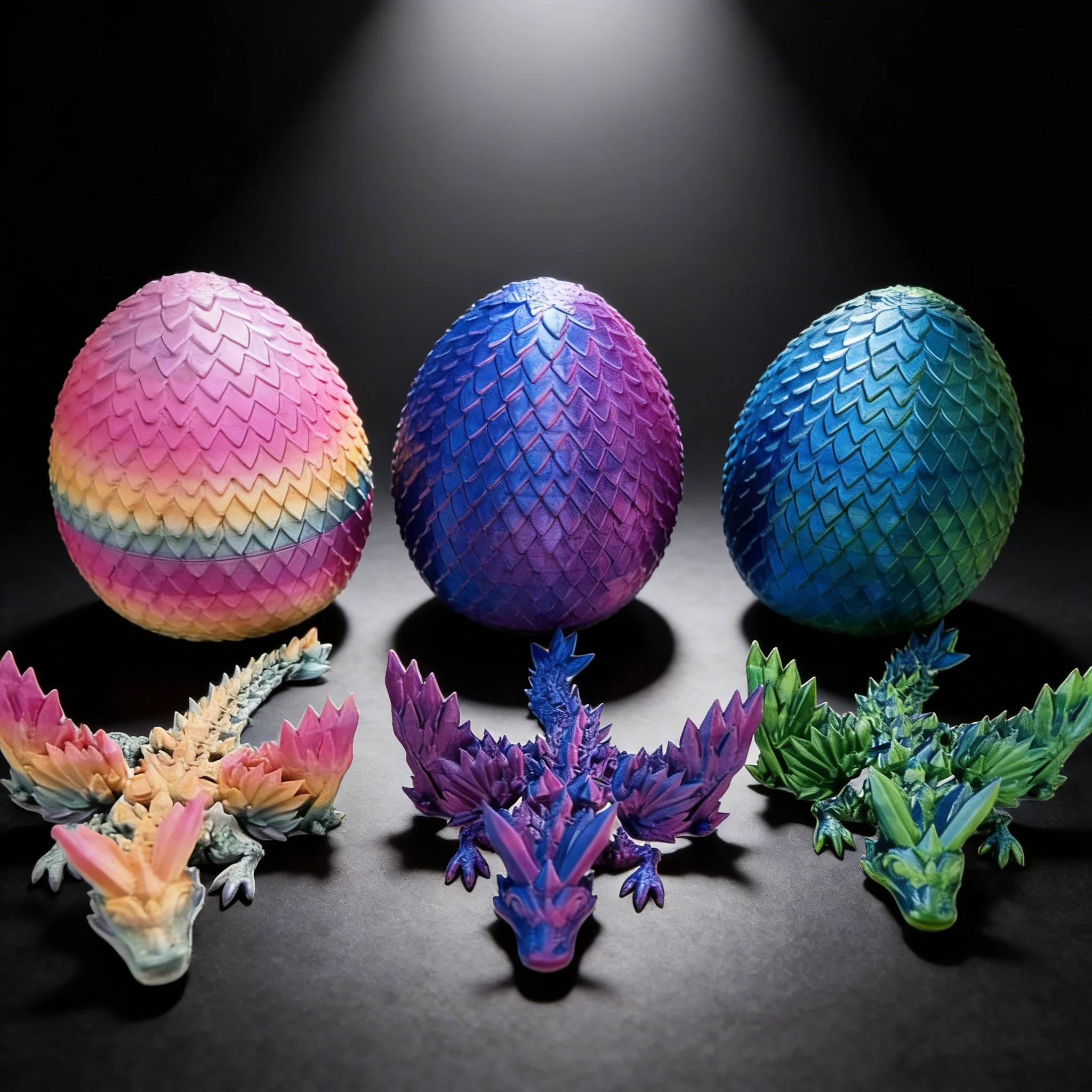 Gemstone Dragon Egg Figurine 2