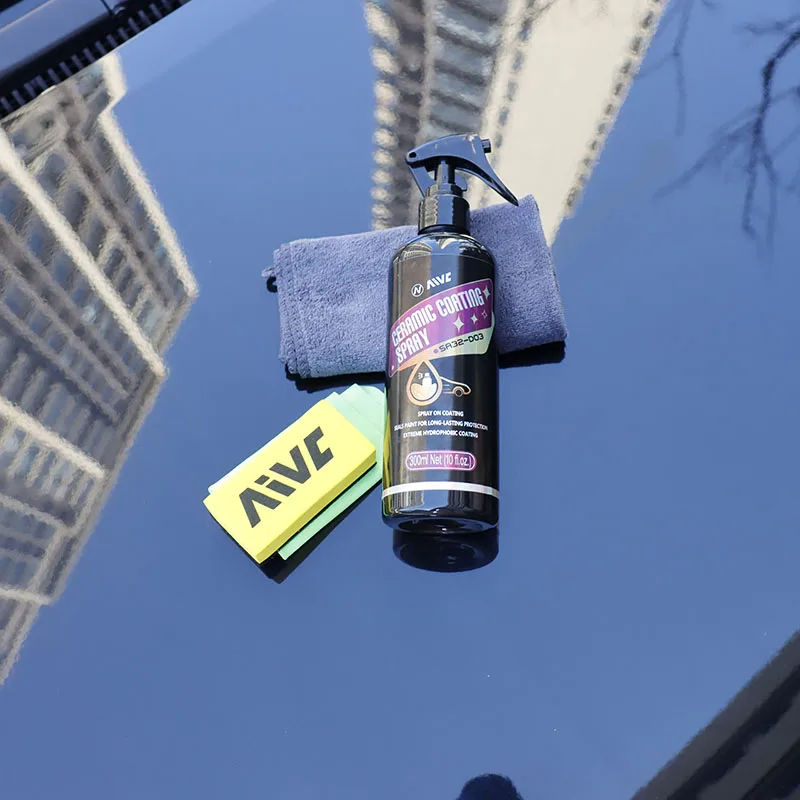 Car Ceramic Coating Auto Paint Care Wax Hydrophobic Coat Spray High Protection 3 in 1 Nano Polymer Scratch Remover Car Detailing