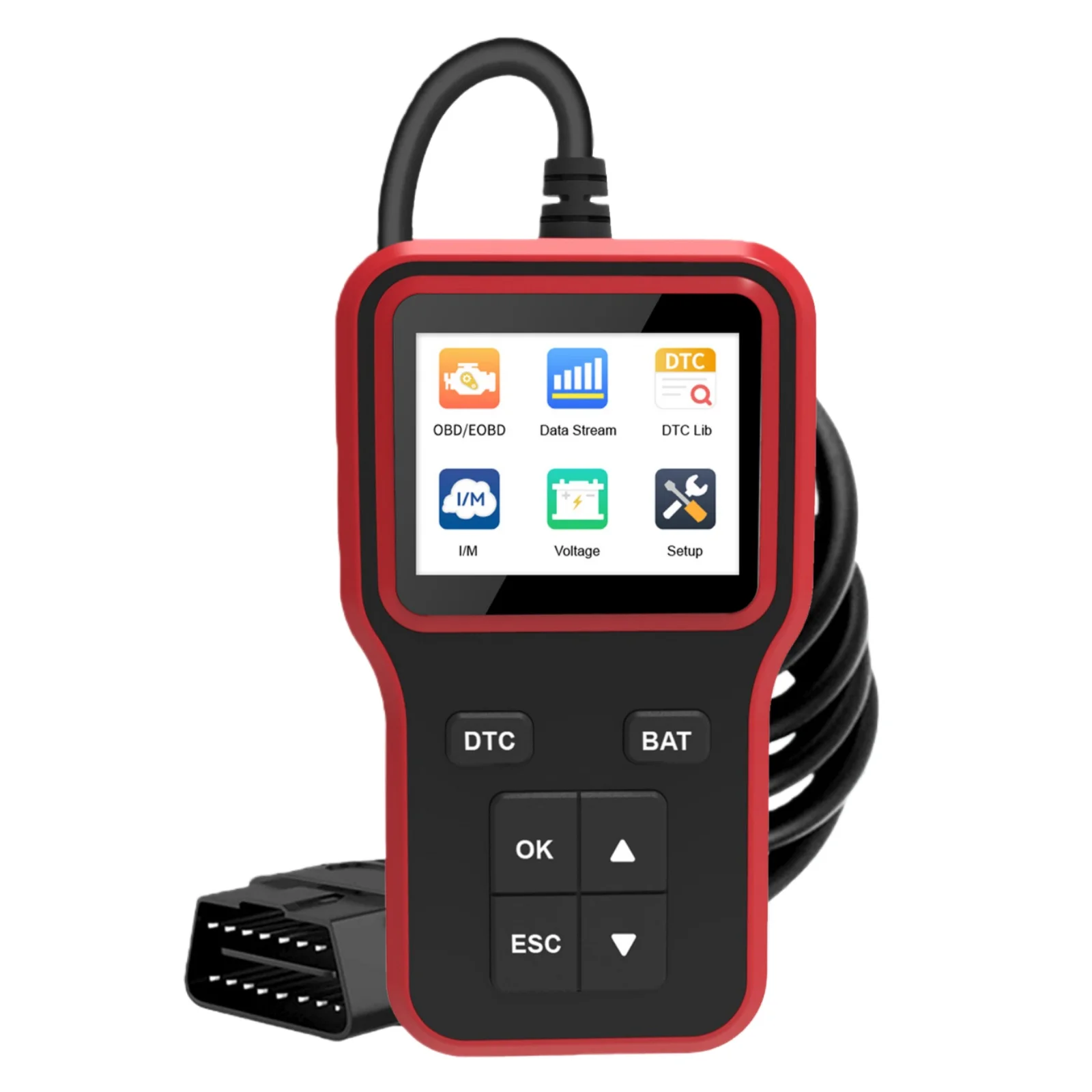 

Универсальный автомобильный OBD2-сканер с ЖК-дисплеем для диагностики неисправностей двигателя, гарантия 12 месяцев