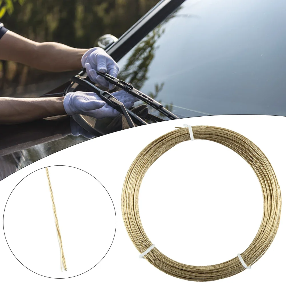 Wire Braiding Line Automotive Car Cut Out Glass Gold Roll Windscreen Windshield Steel Thickness 0.8mm 22m Length