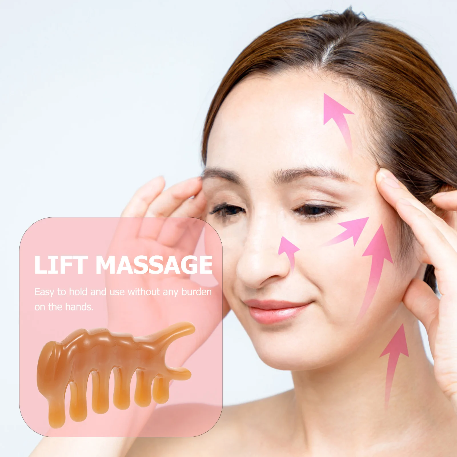 

Portable Mini Resin Massager for Nose Eyes Chin Facial Sculpting Tool Dry Or Oil Massage Device for Daily Self Care Routine