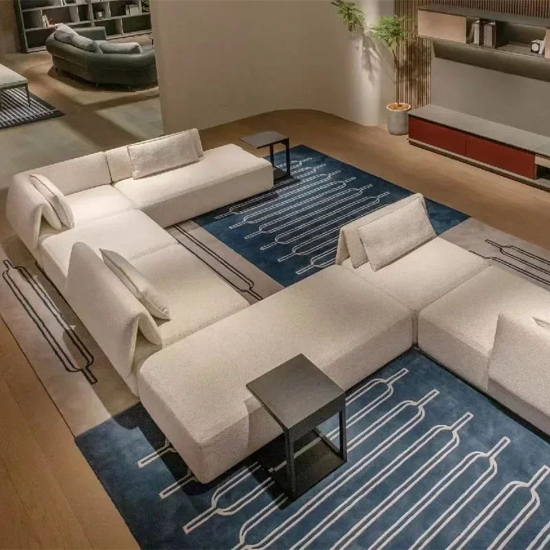 Sofa Italian Living Room Internet Celebrity Natasha Fabric Circle Yarn Colorful Cake Candy Sofa