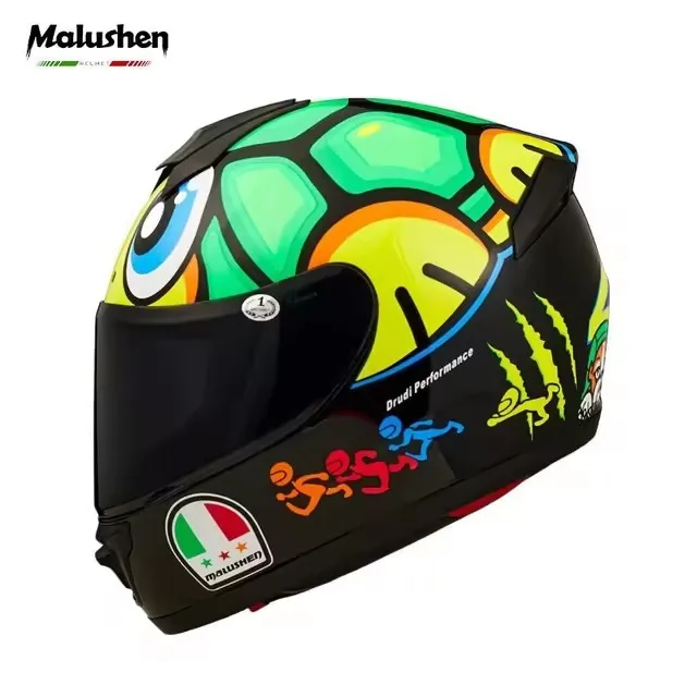 Full Face Helmet  Motorcycle Helmet Lovely Big Eye Kids Helmet Personality motorcycle helmet motorcycle Racing Four Season