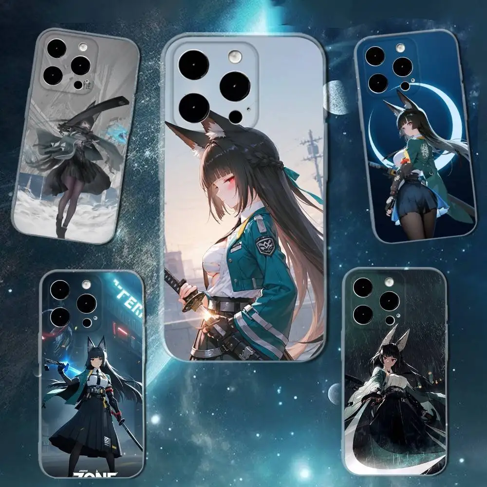 

Miyabi Hoshimi Phone Case For iPhone 16,15,14,13,12,11 Plus,Pro,Max,XR,XS,X,7,8 SE,Mini Transparent Silicone Soft