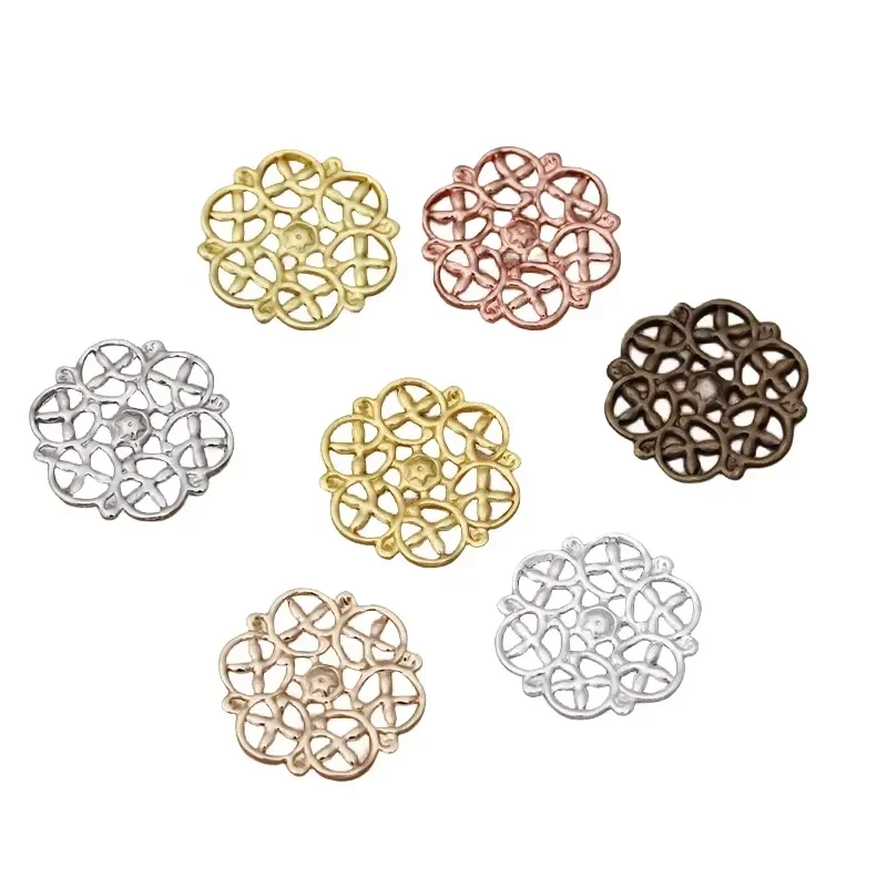 

BoYuTe заводская поставка металлическая латунная филигранная пластина цветочные материалы ручной работы Diy ювелирные аксессуары