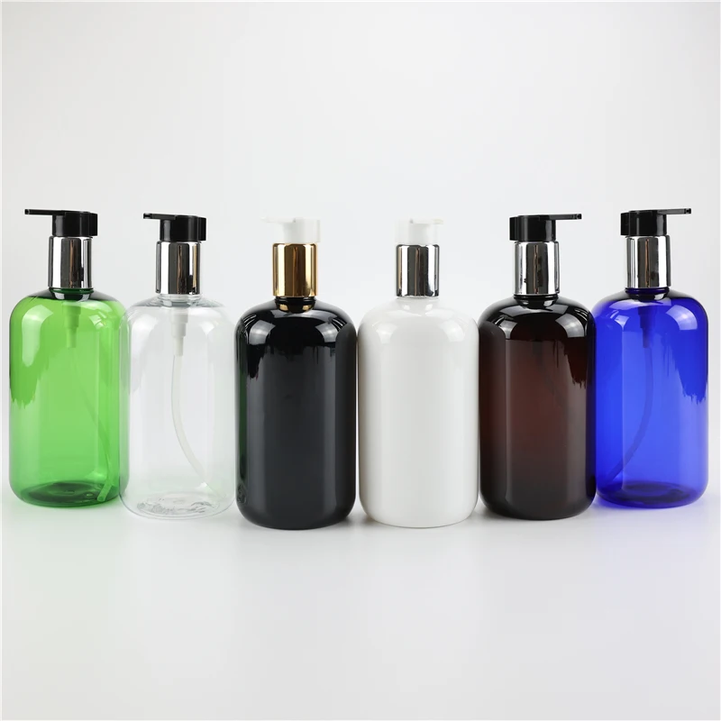 

500ml x 10 PET Liquid Soap Dispenser Shampoo Shower Gel Lotion Pump Bottle Empty Cosmetic Bottle Bathroom Accessories Multicolor