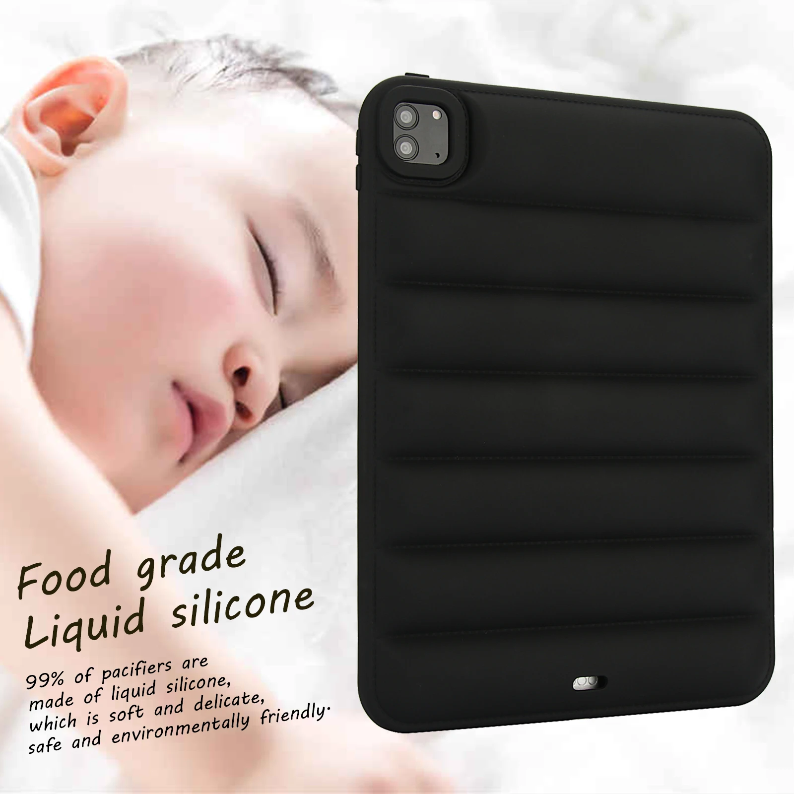 Solid Color TPU All-over Protection Shockproof Back Cover Case dla iPad 5 6 7 8 9 10 Pro 11 Mini Air 1 2 3 4 5 2022 2024