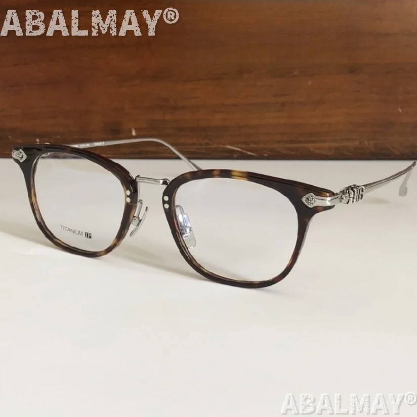 نظارات بصرية مصممة عالية الجودة للرجال والنساء مقاس SHAGASS 52-20 إطار نظارات طبية فاخر للأعمال من التيتانيوم