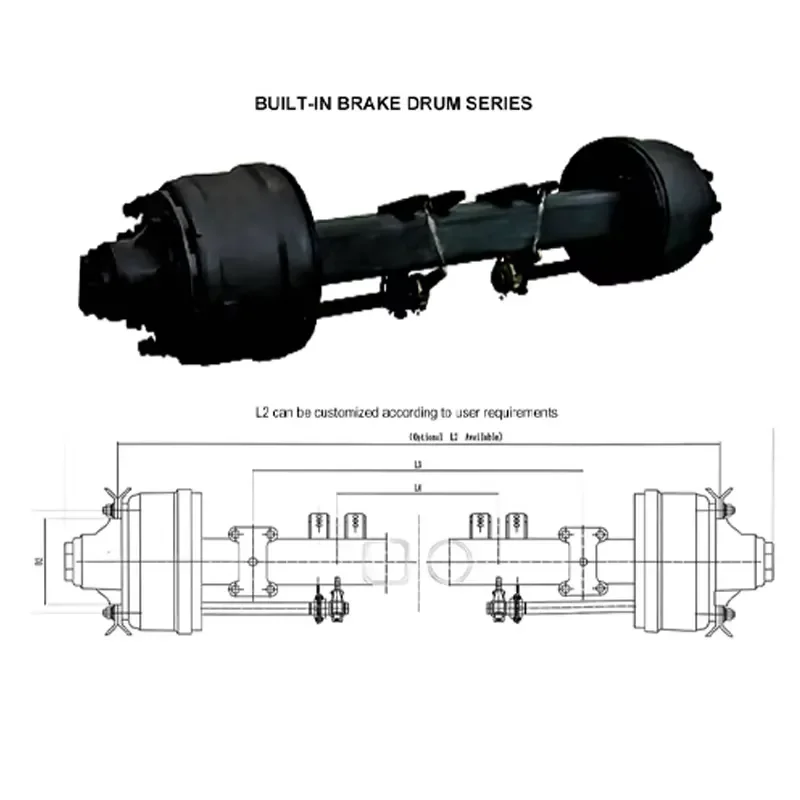 New Hot Sale High Quality Heavy Axle 13/16/20 Ton Custom Semi Trailer Suspension Fitting Jiayang