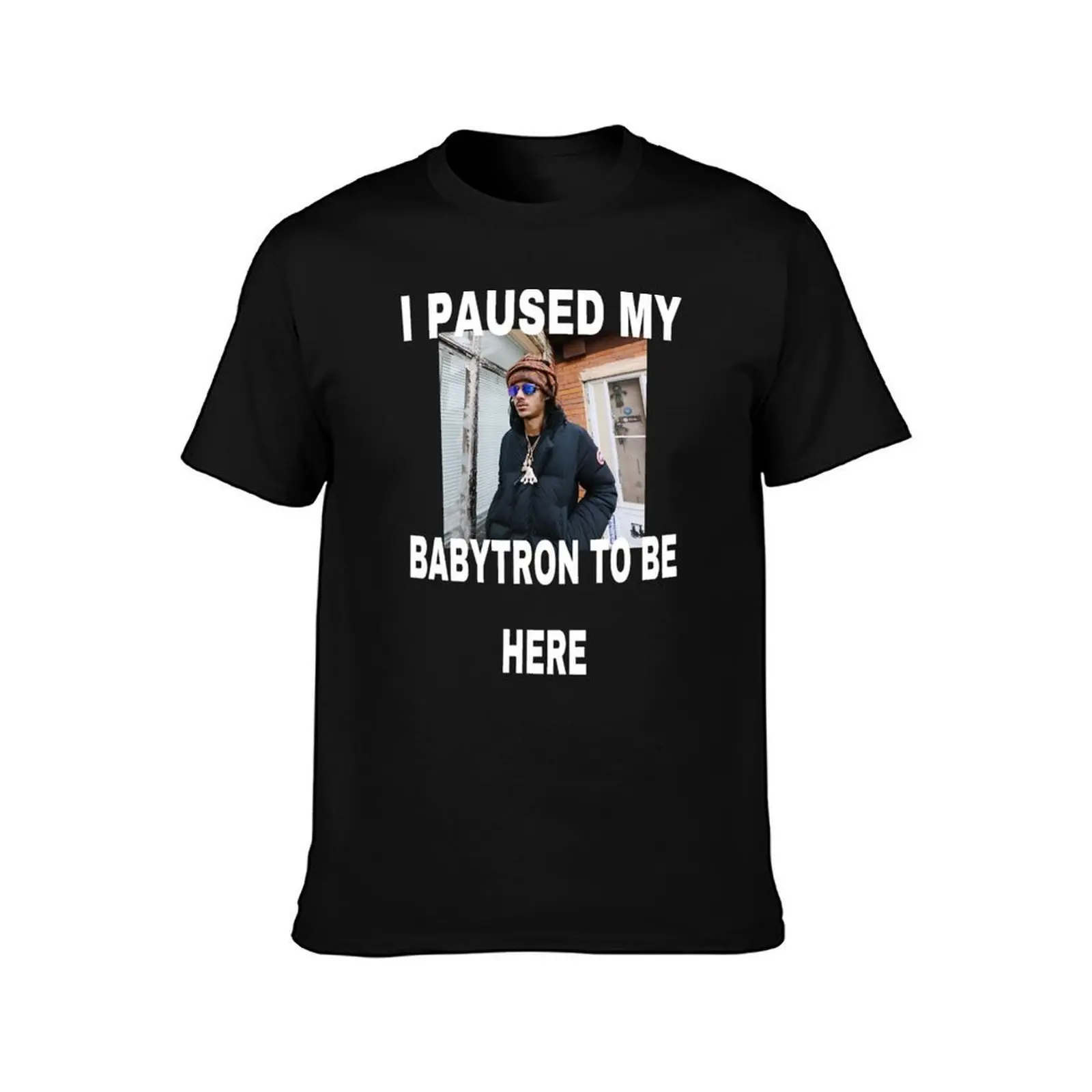 BabyTron I Paused My Baby Smoove C T-Shirt, Summer Casual Cotton Tee, Oversized Streetwear Tops, Vintage Graphic Print