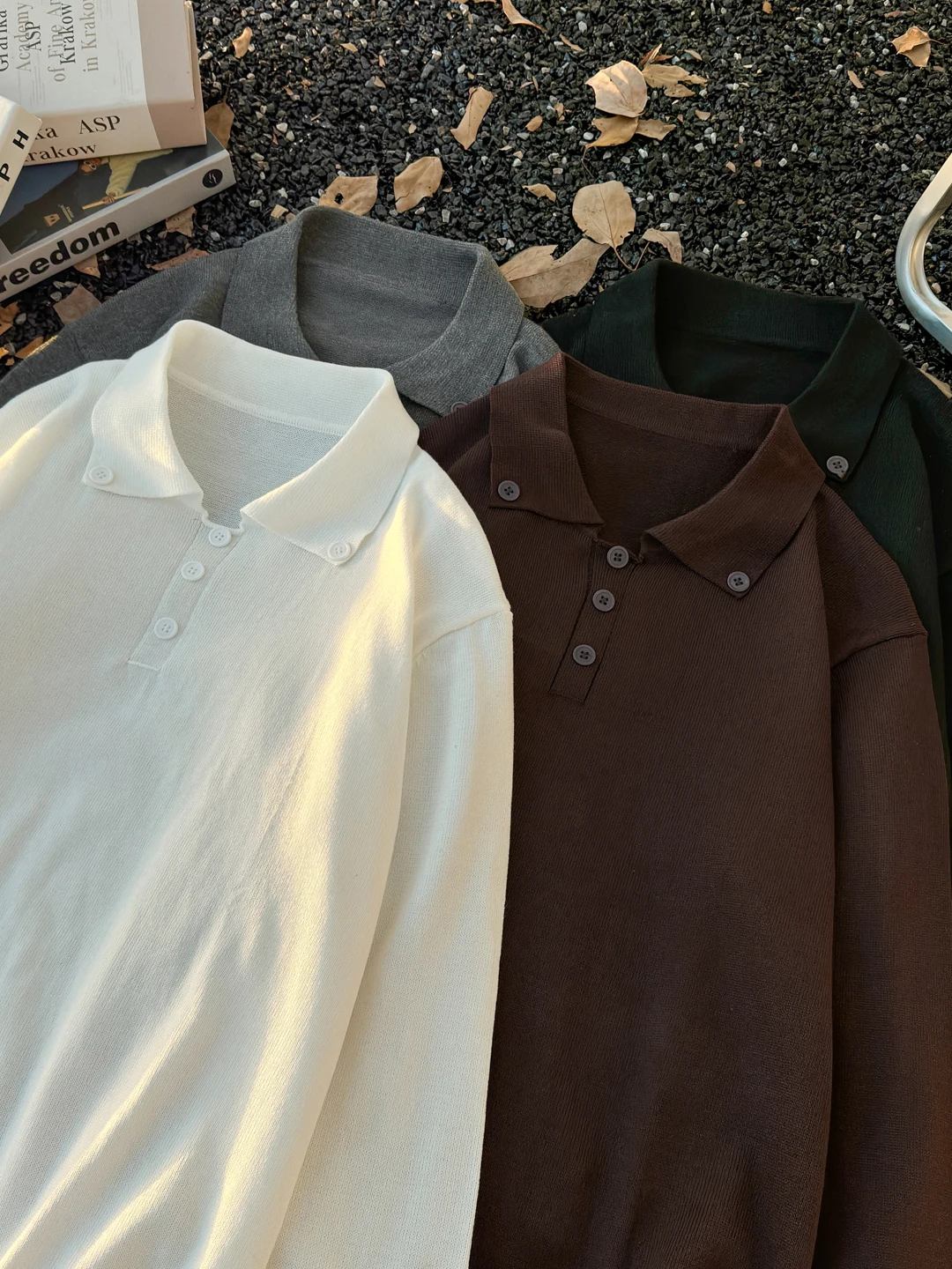 

Мужская трикотажная одежда свободного кроя: новая коллекция весна-осень, повседневная верхняя одежда в американском и японском стиле от модного бренда