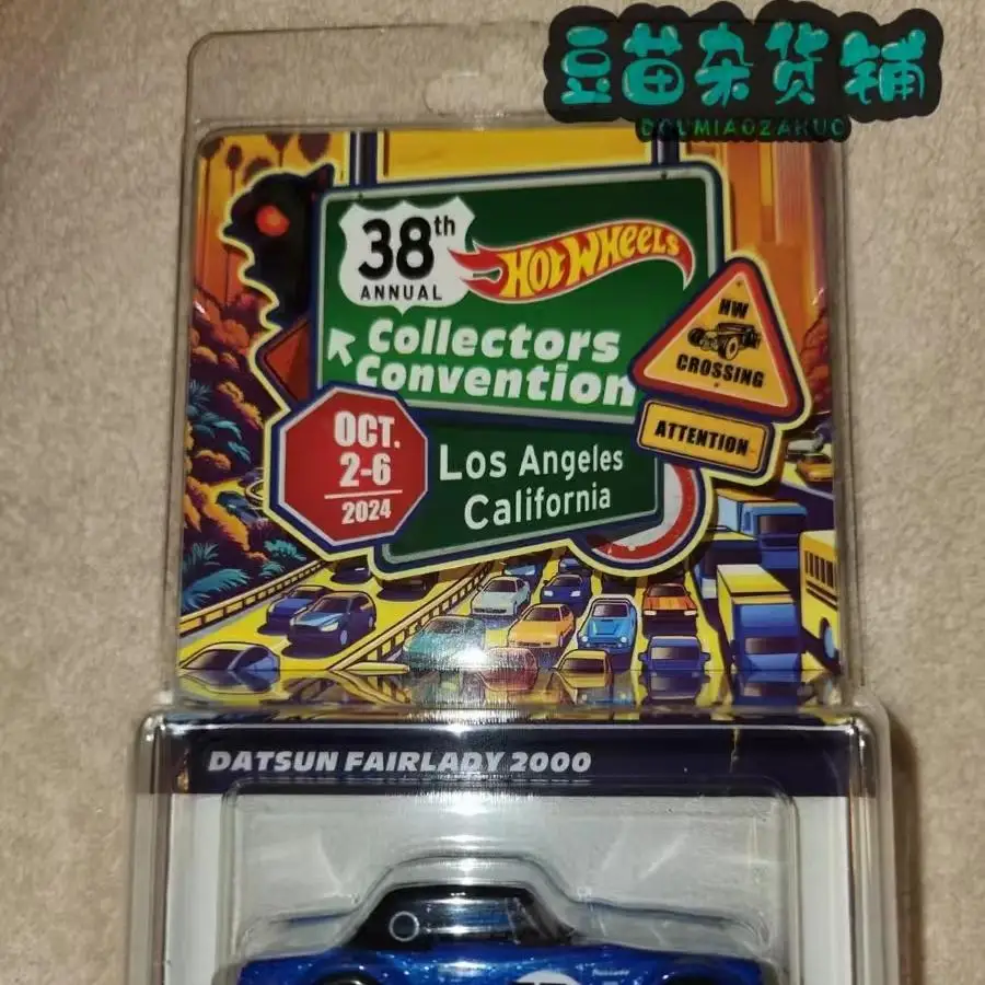 HOT WHEELS RLC 1:64 38th Los Angeles exhibition datsun fairlady 2000 Collection die cast alloy car model decoration gift