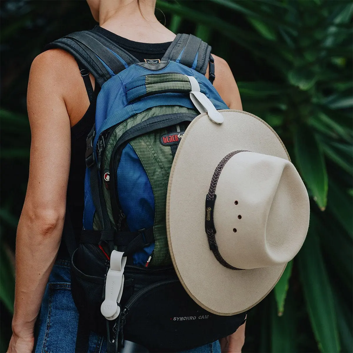 Sac à Chapeau Magnétique en Caoutchouc à Clipser, pour Bagage de Voyage, Sac à Dos, Randonnée en Plein Air