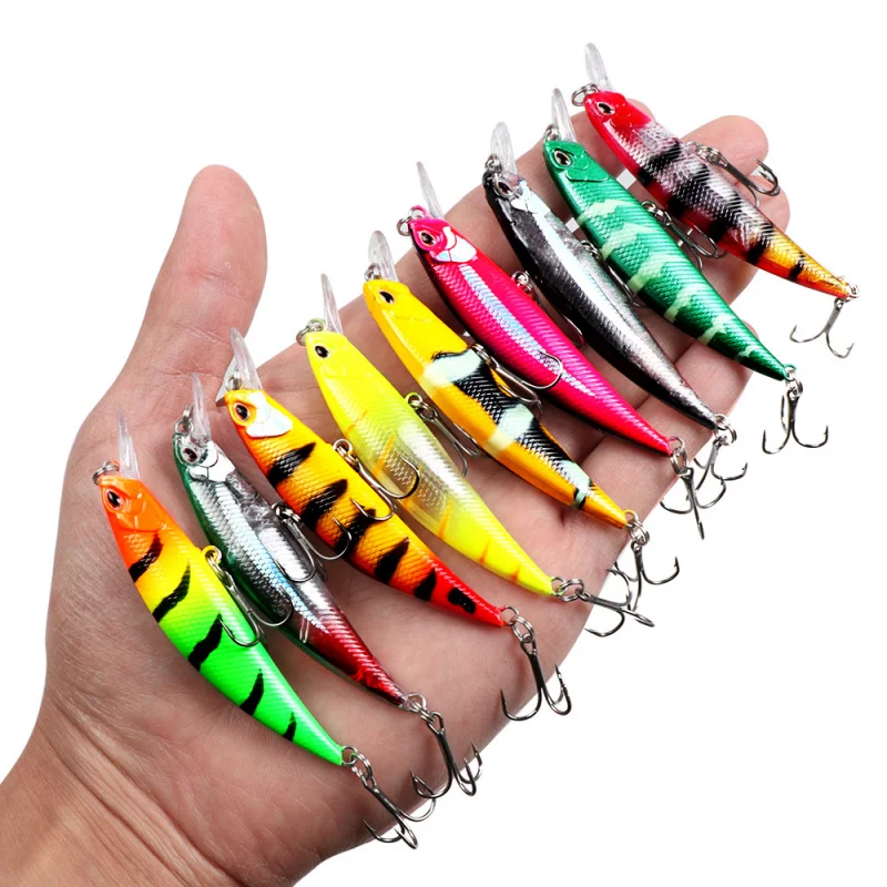 ، غرق أسماك لوا Lure7cm/9g لمسافات طويلة صب الصيد البحري صيد الأسماك في المياه العذبة Bluefish الماكريل