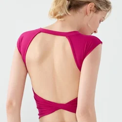 Sujetador deportivo Push Up para mujer, camiseta Sexy de belleza para Fitness y Yoga, Tops deportivos para mujer, chaleco transpirable para correr, ropa de gimnasio