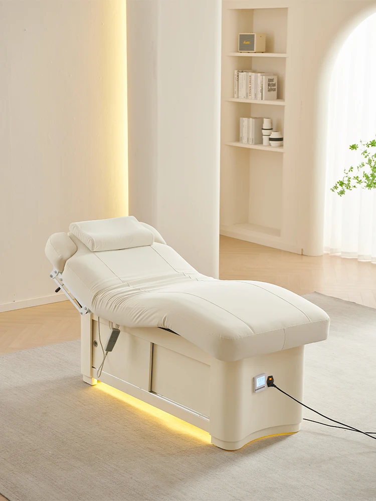 

Electric beauty bed, specialized for beauty salons, eyelash and ear embroidery, electric lifting massage bed, advanced latex