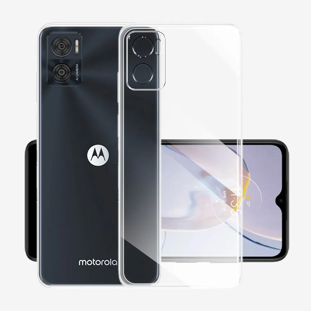 For Motorola E22 Clear Case Silicon Soft Cover For Motorola E22i Phone Case For Motorola E22 E22i Clear Thin Bumper Coque