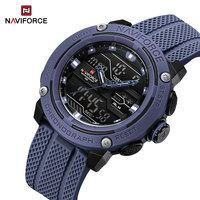 NAVIFORCE Quartz Digital Men Watch Dual Time Sport Man Wristwatches 5ATM Waterproof Male Luminous Watches Gift reloj hombre