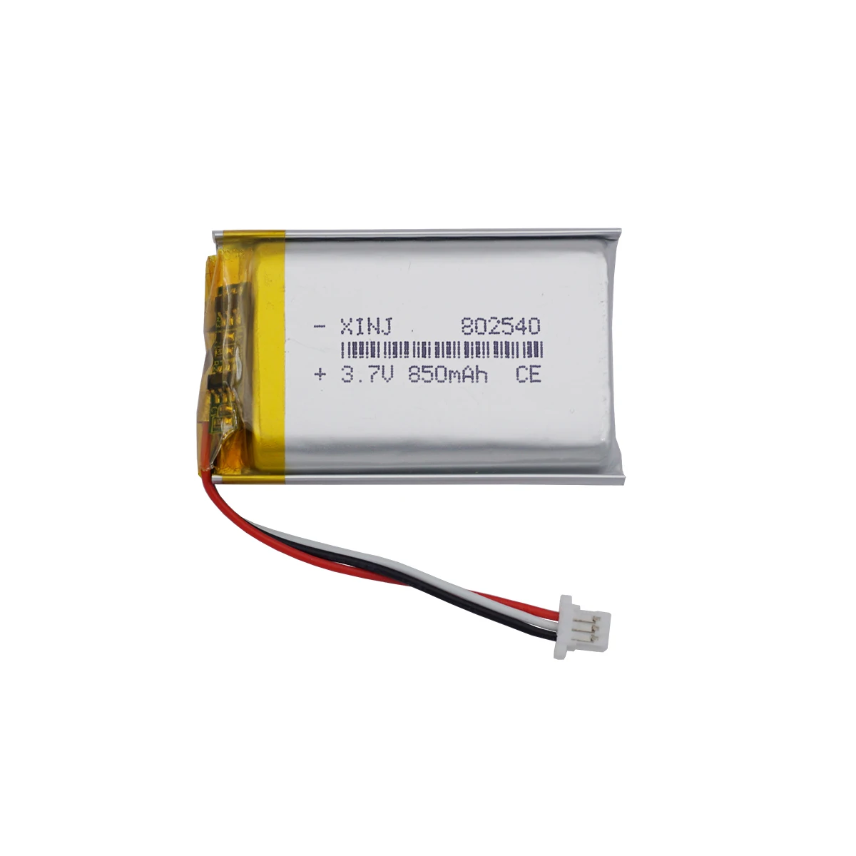 3.7V 850mAh 3.14Wh li-polymer baterai Lithium Li 802540 JST 3pin 1.0 steker untuk GPS Bluetooth Speaker kamera mobil Mp3 MP4 DashCam
