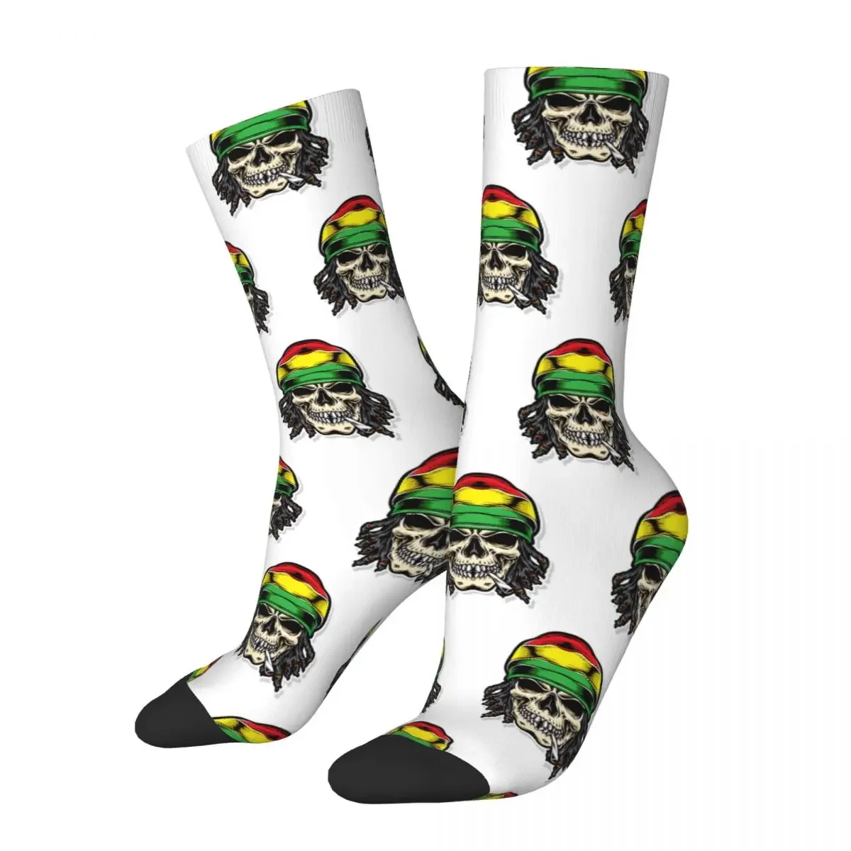 Cool Cool Rasta Lion Of Judah Art Dreadlock Rastafari Basketball Sock Novelty Crazy Socks Middle Tube Socks for Unisex Non-slip