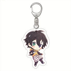Anime Hypnosis Microphone Division Rap Battle Cute Keychain Yamada Ichirō Yamada Jirō Figures Acrylic Key Chain Charm Jewelry