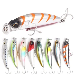 Minnow Fishing Lure 80mm 10g Floating Hard Bait Wobbler Crankbait Carp Striped bass Pesca Fishing tackle SwimBait boxed