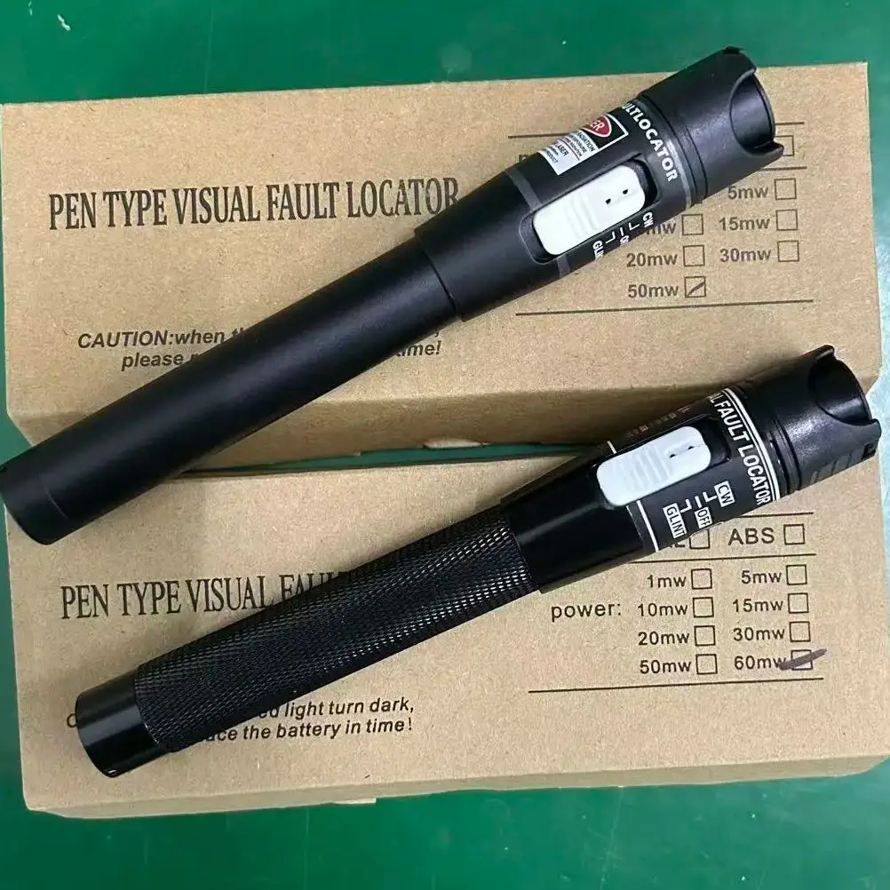 50mw High Power Universal Visual Fault Locator VFL 650nm Red Laser for FC/SC/ST Fiber Cable Tester & Fault Finder Tool
