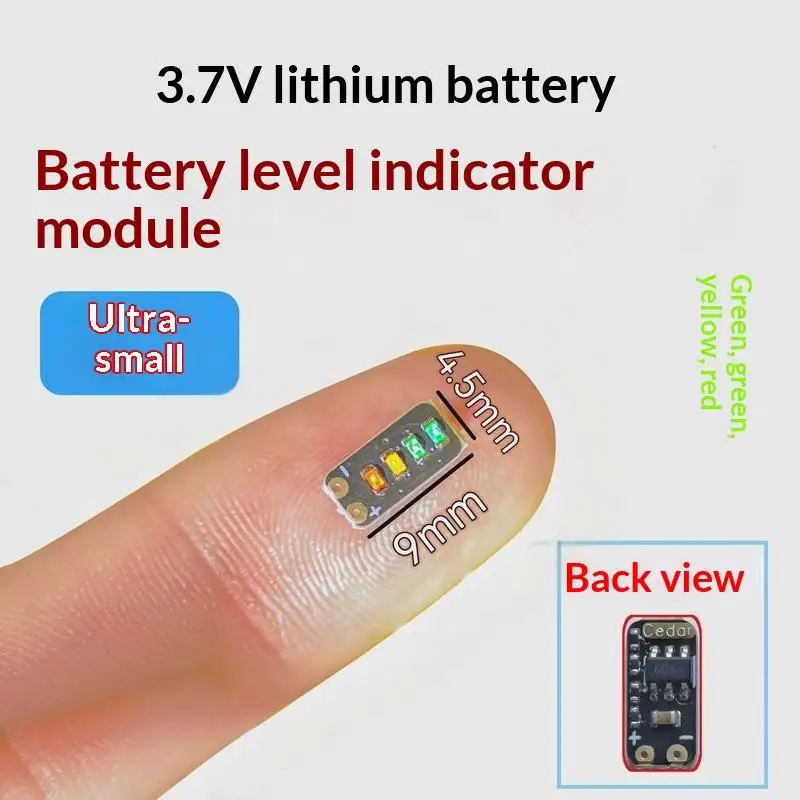 2/5/10Pcs Mini Battery Capacity Indicator LED Module For 1S Li-ion Batteries (3.7V-4.2V) - Accurate Power Display