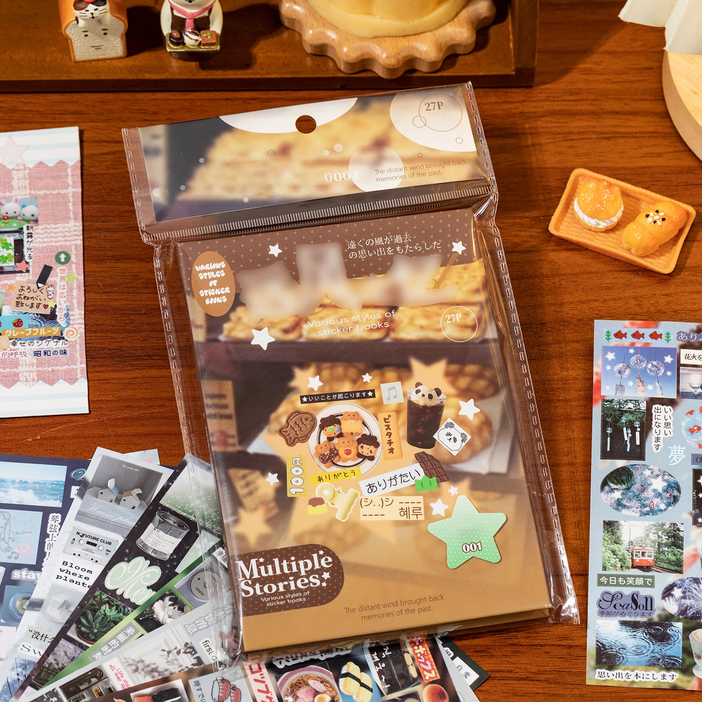 27 Blatt Vintage-Filmaufkleber-Buch, japanische Retro-Stil-Sticker für DIY-Scrapbooking, Journaling und Notizbuch-Dekoration