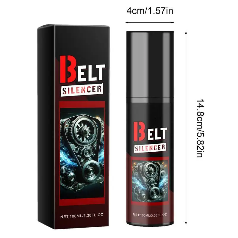 100ml Belt Noise Spray Automotive Prolongs Belt Life Spray-On Dressing Spray Car Rubber Seal Belt Softening Lubrication Spray image 6
