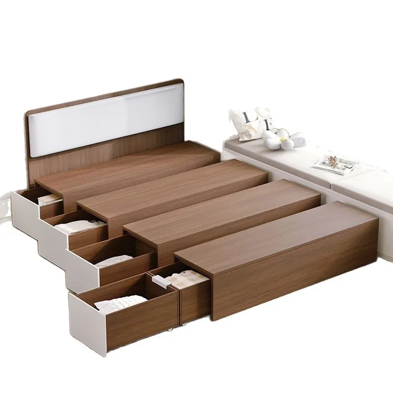 Box Storage Card Seat Single Bed Drawer Bed Rubik's Cube Bay Window Floor Cabinet Combination Bed