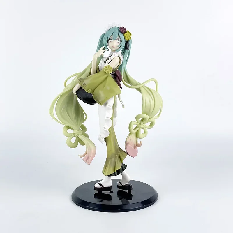 Figura de Hatsune Miku de 21CM, vestido creativo dulce Matcha Parfait, modelo de juguete, colección de regalo, figura de acción