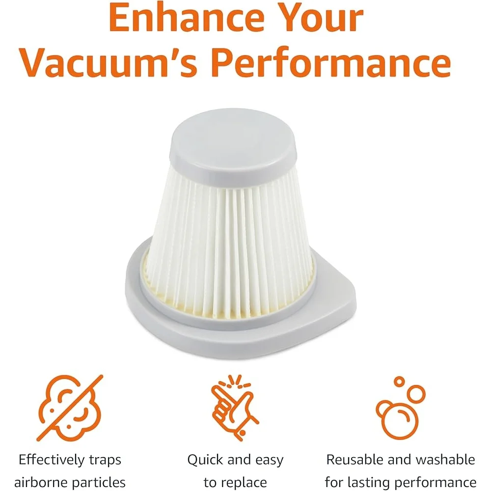 Washable HEPA Replacement Filters Corded Stick Vacuum Cleaner Pack of 4 Effective Air Particle Trapping Easy to Replace