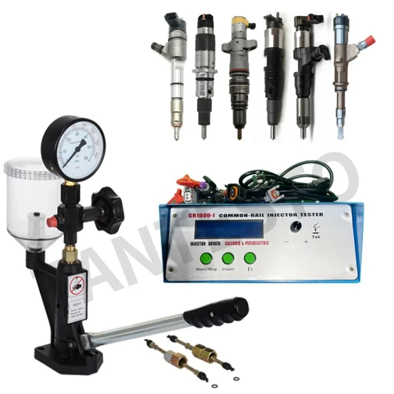 CR1000-I+S60H CRIN CRDI Injector Pulse Pressure Simulator Piezo Tester Repair Tool For BOSCH DENSO DELPHI SIMENS