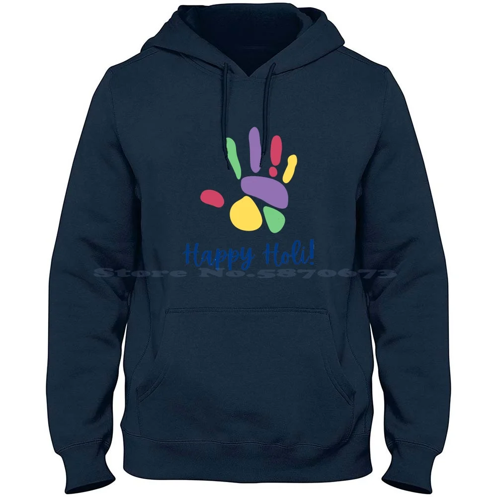 Happy Holi 100% Cotton Hoodie T Shirt Happy Holi Holi Happy Hindu Religious Festivals In India Indian Holi Festival Indian