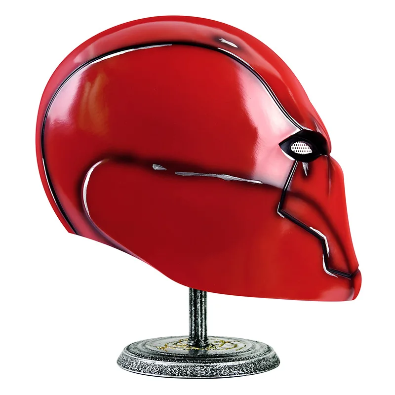 Maska pod Czerwonym Hełmem dla Mężczyzn, Materiał Żywiczny, Maska na Halloween, Maskarada, Karnawał, Rekwizyty do Cosplayu, Akcesoria