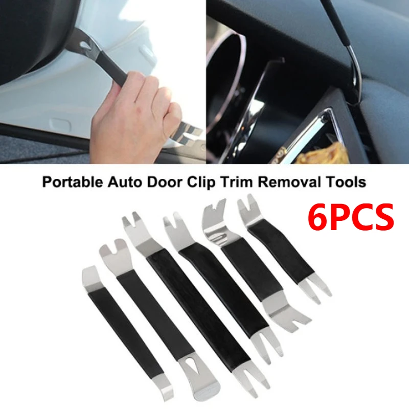 6PCS Car Hand Tool Set Car Disassembly Tool Kit Stereo Repair DVD Repair Tool Dashboard Removal Tool Interior Plastic Trim Panel
