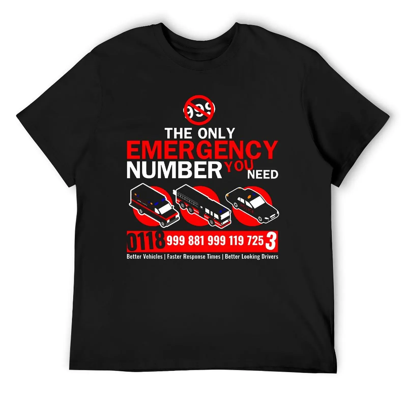 The All New Emergency Number Essential Fo Fresh T-shirt Motion Tshirt Creative Sarcastic Fitness Eur Size