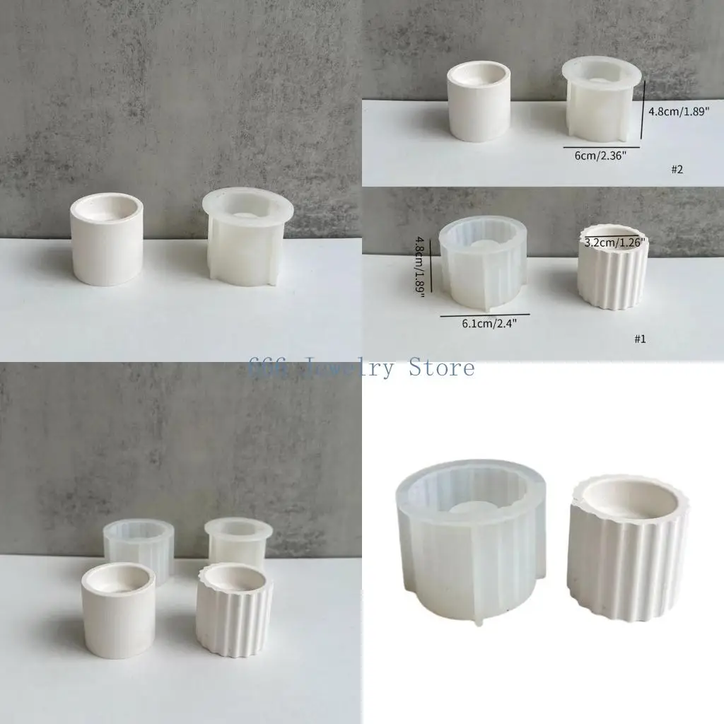 

F2TD Зеркальная полоса Глень Глазурь Круглая свеча силиконовые формы для эпоксидной смолы для литья эпоксидной смолы