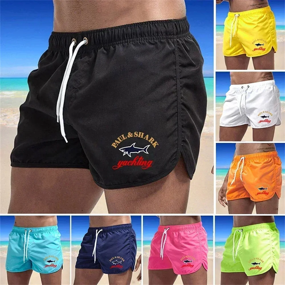 Men's quick drying beach shorts, fitness shorts summer swimsuits casual sports shorts men's swim board shorts new 2024 fashion