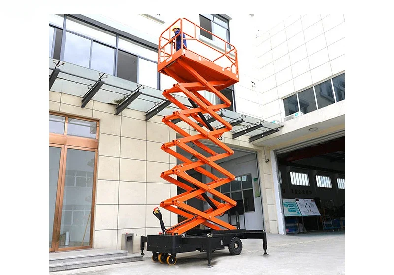 Traction electric lifting platform (II) type 8/12 meter high working lift scissor lift