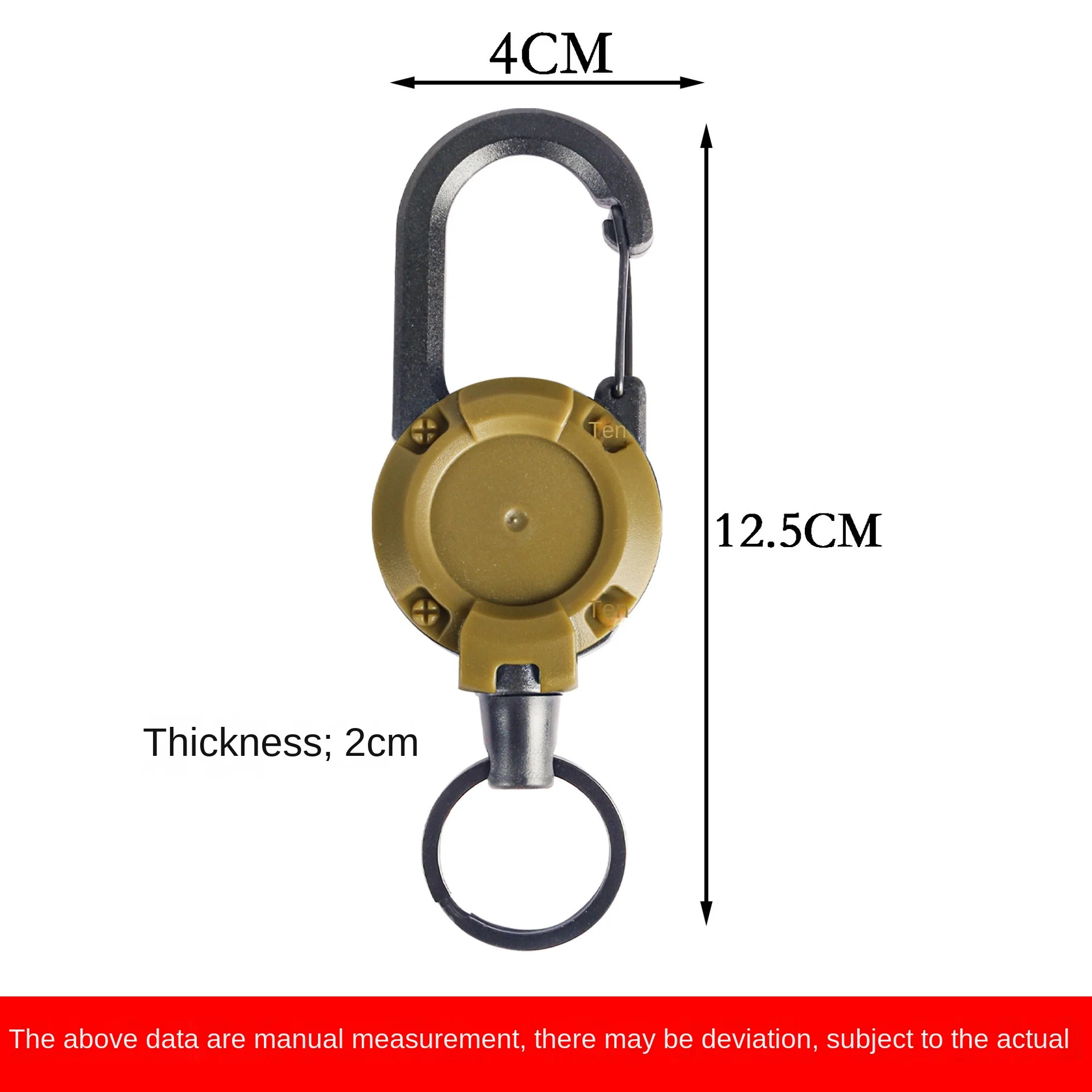 Backpack Wire Rope Telescopic Buckle Outdoor Fishing Accessories Anti-lost Hand Rope Easy Pull Buckle Backpack Key Pendant