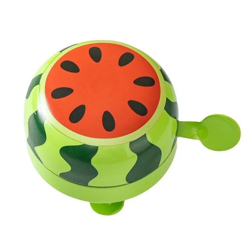 Cartoon Bike Bell Watermelon Strawberry Pattern for Kids Bike Scooter, Lovely Bicycle Horn Safety Cycling Equipment Accessories