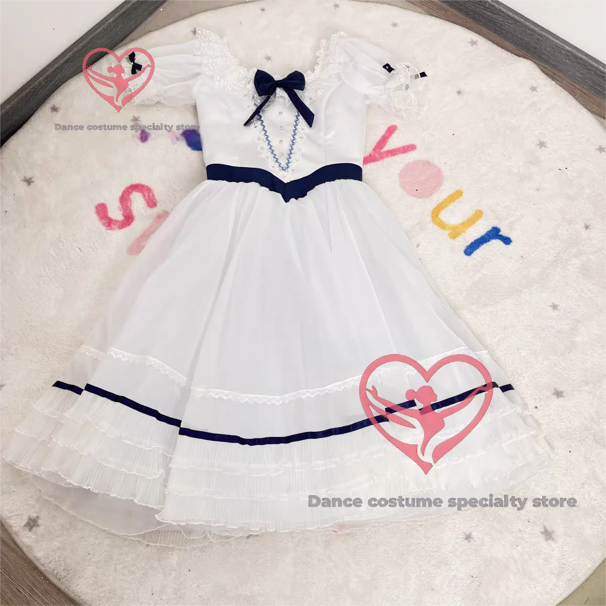 Ballet graduation gala professional performance dress, competition costume, long tulle dress, performance attire, GDC profession